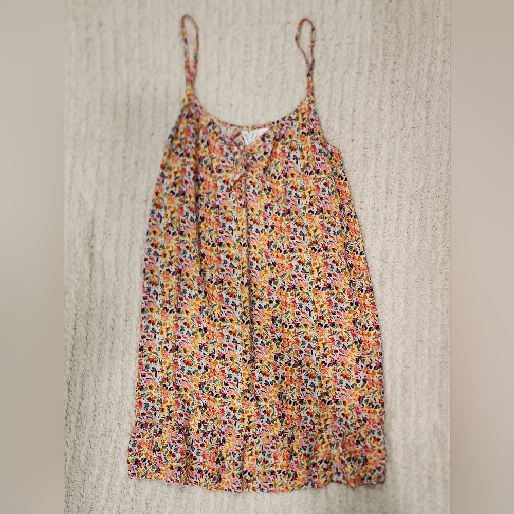 Floral Spaghetti Strap Shift Dress